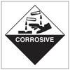 V Safety Hazard diamond – Corrosive-300x300mm-Magnetic Safety Sign