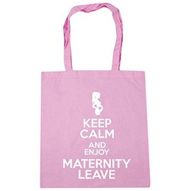 Hippowarehouse Keep Calm and Enjoy Maternity Leave Tote Shopping Gym Beach Bag 42cm x38cm, 10 litres