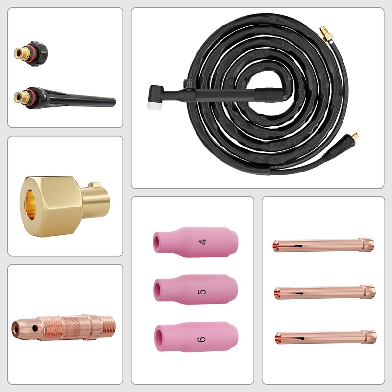 FEIFANKE TIG Welding Torch WP-17V Air-Cooled TIG Welding Torch with