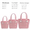 Hixulam Rubber Tote bag (Peach Pink)