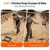 VavoPaw Chicken Poop Scooper,2-in-1 Scoop Shovel&Poop Rake,35-75”Adjustable