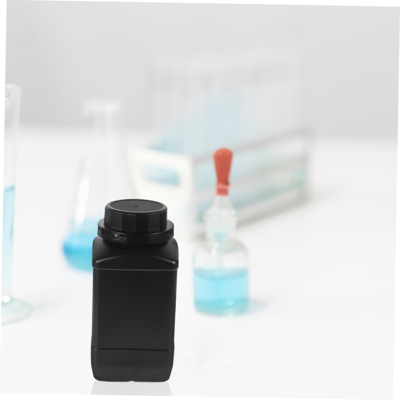 Ciieeo 2pcs Wide Mouth Reagent Bottles Thicken Plastic Vials for
