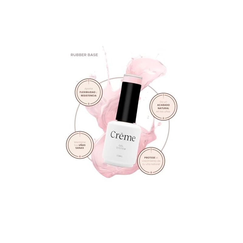 Set 4 tonos Rubber Base Esmalte en Gel para Aplicación