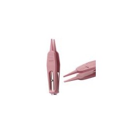 4 Pcs Pink Plastic Nose Cleaning Tweezers Nose Booger Cleaner Baby Nasal Tweezers Booger Removers with LED Light for Baby Care, Baby Nasal Aspirators