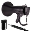 MGROLX Bluetooth Megaphone Bullhorn, 50Watt Loud Speaker w/Rechargeable Battery, Built-in