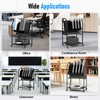 Gtouse 2 Tier Open Laptop Charging Cart with Wheels, 10