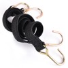 Marcobrothers Flat Bungee Cords Elastic Straps with Hooks，Heavy Duty Bungee