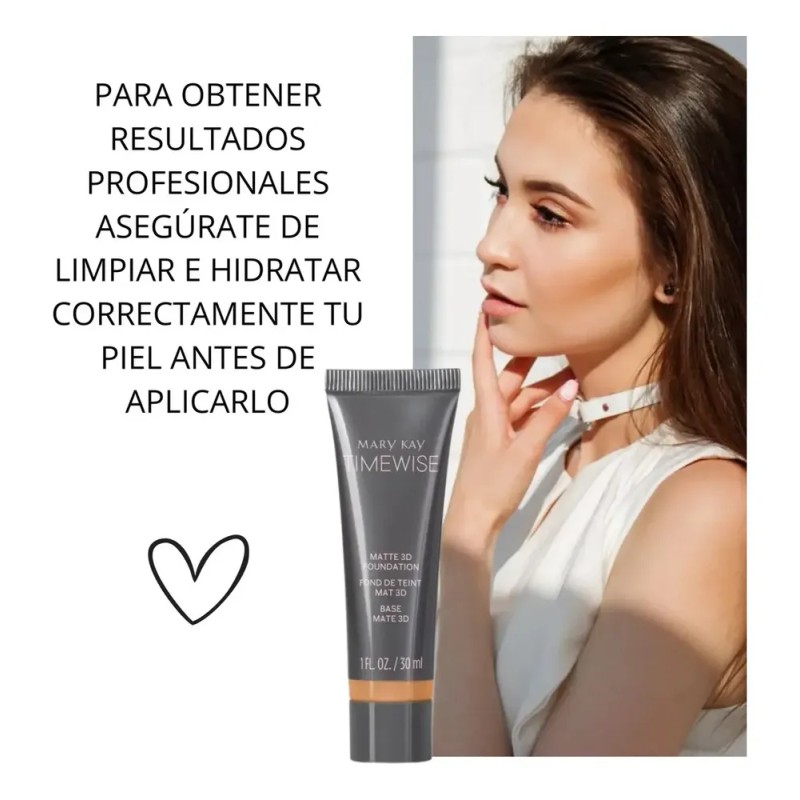 Base Mate Mary Kay Maquillaje Líquido Timewise 3d Piel Grasa