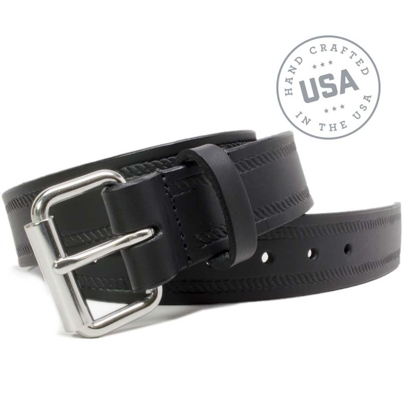 Nickel Smart Black Rope Belt - 38"