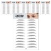 Alida 3D eyebrow henna sticker set GS0700135AE09, 6 sets / 알리다 입체 눈썹 헤나 스티커 세트 GS0700135AE09, 6세트