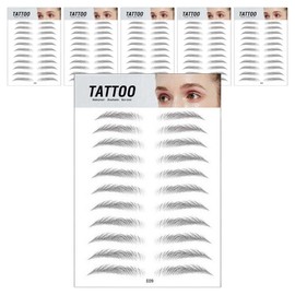 Alida 3D eyebrow henna sticker set GS0700135AE09, 6 sets / 알리다 입체 눈썹 헤나 스티커 세트 GS0700135AE09, 6세트