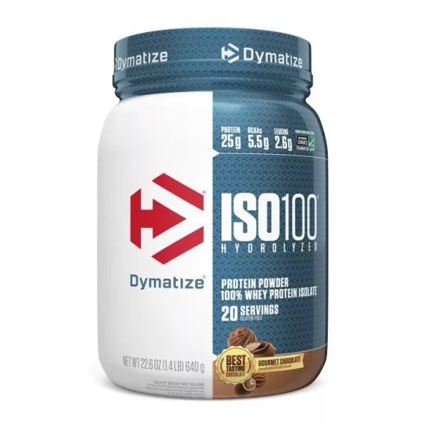 Dymatize Proteina Iso 100 Dymatize Hidrolizada 1.4 Lbs 20 Servicios Sabor Chocolate Peanut Butter