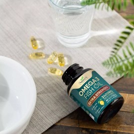 Triple Strength Omega 3 Fish Oil Supplement, EPA, DHA Fish Oil Omega 3 Support
