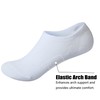Dlunsy Women's Cotton No Show Socks White Invisible Liner Socks