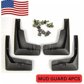 RC Auto 4 Pieces Front Rear Splash Mud Guards Flap Kit For 15-17 Toyota Camry All Model