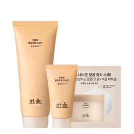 Hanyul Cattail Balm Clean Pore Pack, 100ml+15ml+4 pore pads, 1 set / 한율 부들밤 깔끔 모공팩, 100ml+15ml+모공패드 4매, 1세트