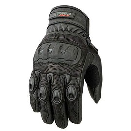 SPEED MAXX MENS EXTRA VENTED MOTORCYCLE LEATHER GLOVES (M)