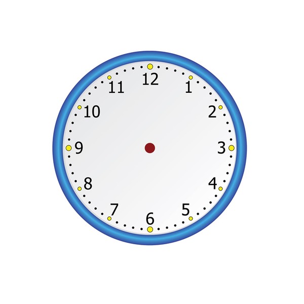 Geyer Instructional Products - 23" x 24" Blank Clock Face,
