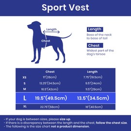 Gooby Sports Vest Dog Jacket - Reflective Dog Vest with D Ring Leash - Warm Fleece Lined Small Dog Sweater, Hook and Loop Closure - Dog Clothes for Small Dogs Boy or Girl for Indoor and Outdoor Use