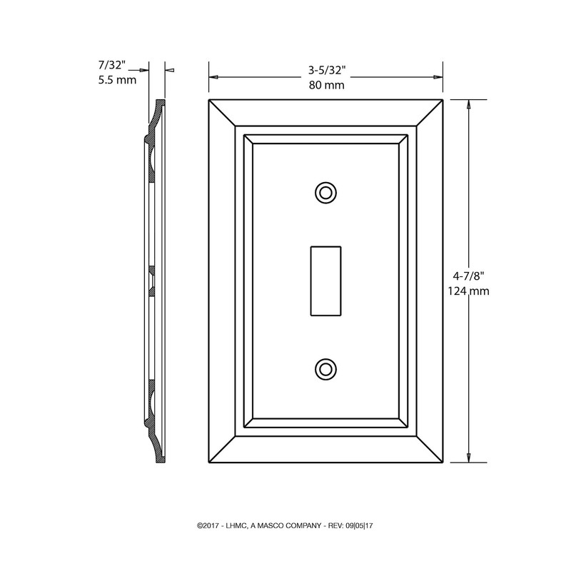 Franklin Brass Classic Architecture (1-Pack) Outlet Covers Pure White 1-Gang