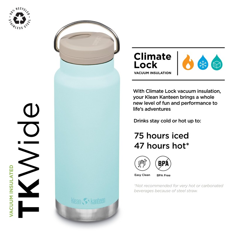 Klean Kanteen TKWide 907g (with twist cap) - Blue Tinted