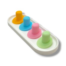 Electric Toothbrush Head Holder for Oral-B iO Toothbrush Head Holder, Toothbrush Holder for Bathroom, Compatible Only with Oral B iO Series – toothbrush holder – [Choose 2 to 6 Heads] (4 Heads)