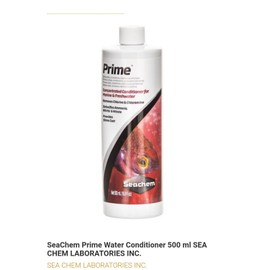 Seachem Prime 500mL Detoxiﬁes Ammonia Nitrite Nitrate and Removes Chlorine
