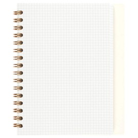 Maruman Septcouleur Lab Notebook, 5.98 x 4.57 Inches (A6), 3mm square grid, 100 sheets, Spicy Coral Pink (N769-08)