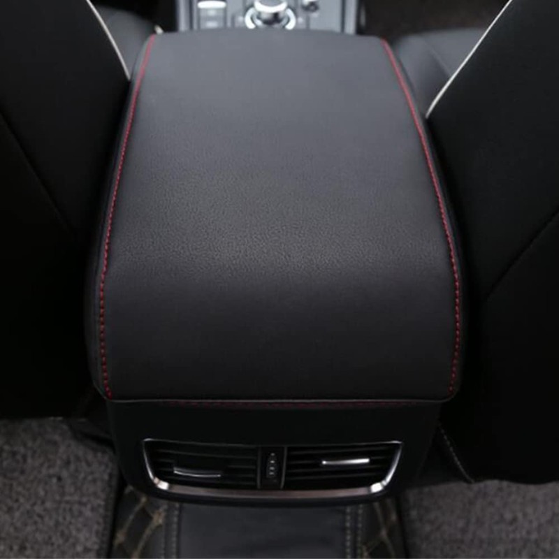 Baceyong Console Cover, Console Cover with Black/Red Stitched Hem Centre