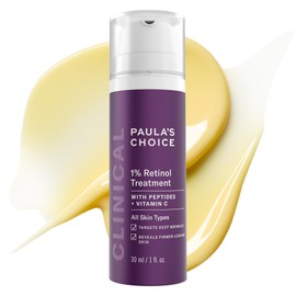 Paula's Choice CLINICAL 1% Retinol Face Moisturizer Treatment with Peptides, Vitamin C & Licorice Extract, Firming Face Cream, Anti-Aging & Wrinkles, Fragrance Free, 1 Fl Oz
