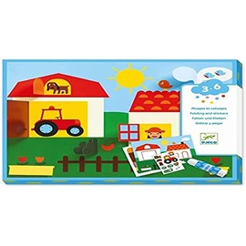 DJECO Hide and Seek Foam Sticker Collage