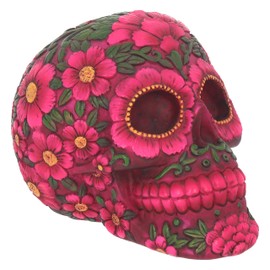 Nemesis Now Sugar Blossom Skull, 15 cm, Rot