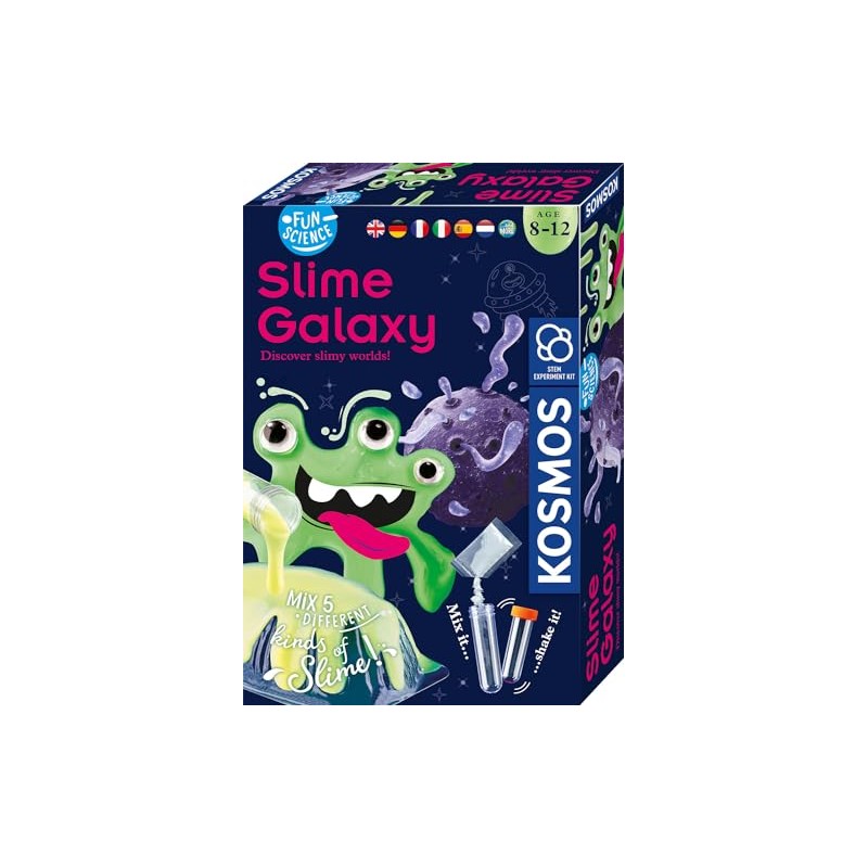 KOSMOS 617196 Fun Science Slime Galaxy, Mix Five Different Slime
