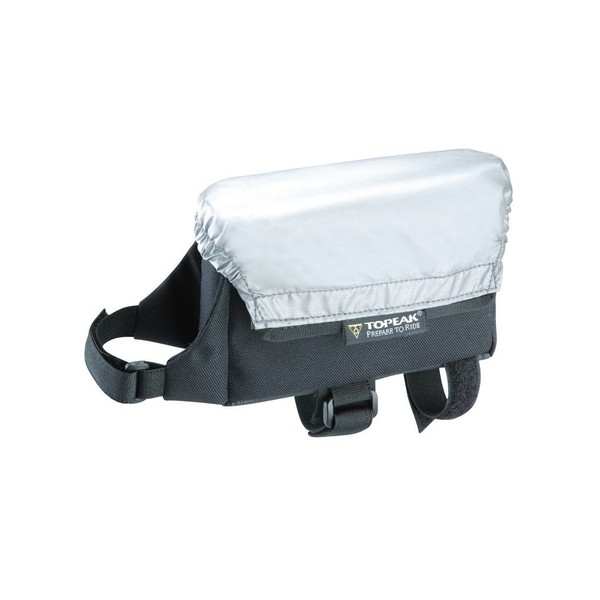 Topeak TC2501B Tri Bag with Rain Cover Seat Pack - Black/Silver, Medium