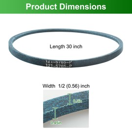 AAAQQ 121-5765 Drive Belt for 30" Toro Timemaster Turfmaster Exmark X-Series Mower 20199 20200 20975