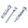 sourcing map M4x32mm Hollow Drive Wall Bolt Screws Zinc Plated