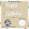IDEAKUKU Happy Birthday Sign for Backdrop - Party Decal Arch