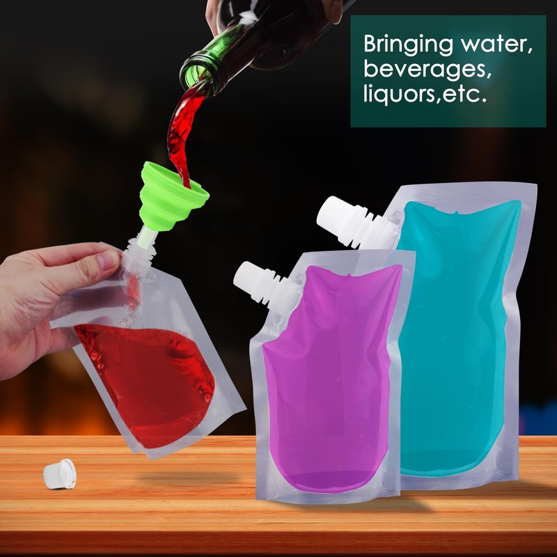ERKOON Cruise Sneak Alcohol Flasks Kit Concealable and Reusable Undetectable