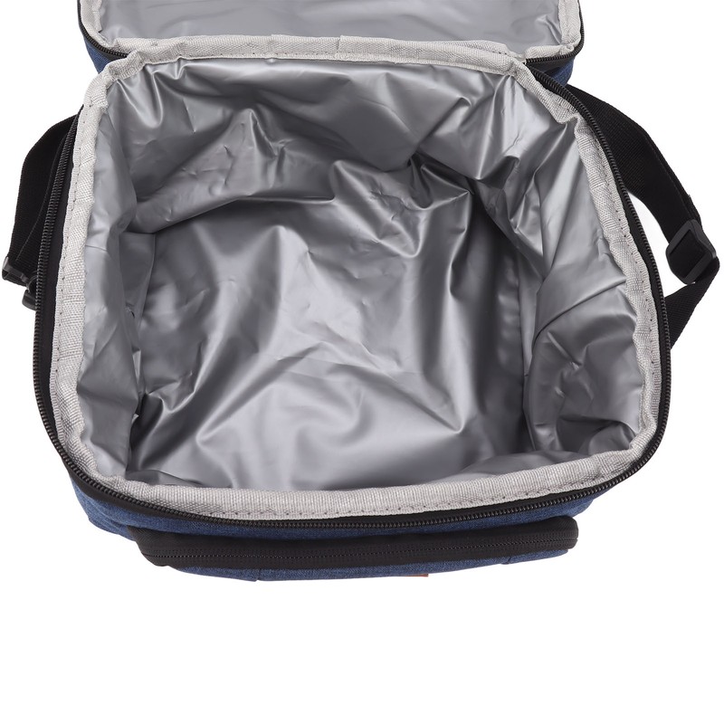 Collapsible Cooler Bag Oxford Cloth PEVA Leakproof Double Insulated Cooler