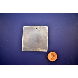 Florida Shells & Gifts 25 Capiz Shells White Square 60 mm (2 5/8") No Holes Arts & Crafts Wind Chimes