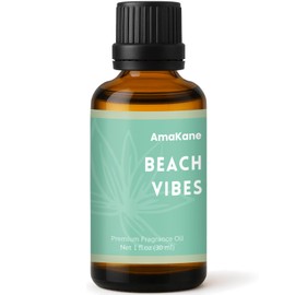 AmaKane Beach Vibes Fragrance Oil for Aromatherapy, Beach Essential Oil for Diffusers for Home, DIY Candle Making Scents, Summer Fragrance Oil for Soap Making, 30ml