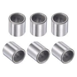 sourcing map Sleeve Bearings 10mm Bore 14mm OD 15mm Length Sintered Iron Self-Lubricating Bushings 6pcs