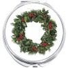 NewCharms Red and Green Christmas Wreath Compact with Mirrors -