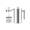 MaxMiuly Cafetiere French Press Small Szie 350ml/12oz,Stainless Steel Double Wall