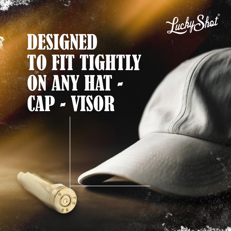 .308 Cal Real Bullet Hat Clip by Lucky Shot