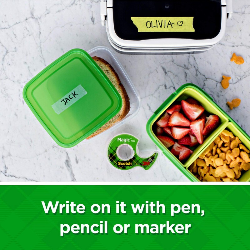 Scotch Magic Tape, 3 Rolls, Numerous Applications, Invisible, Engineered for