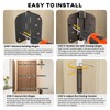goldenwarm 6 Pack 4 Inch Oil Rubbed Bronze Self Closing