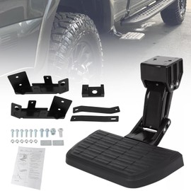 75413-01A Truck Bed Side Step Retractable Truck Cab Side Steps for Ford F250 F350 Super Duty 2017 2018 2019 2020 2021 2022 Driver or Passenger Side Mounting Bedstep