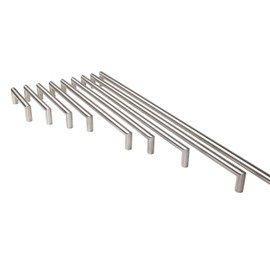 GedoTec LIA Drawer Handle Stainless Steel Cabinet Handle Round Furniture Handle for Cabinet Doors Stainless Steel Matt Brushed Railing Handle Diameter 13 mm BA 320 mm 1 Piece Design Bar Handle with