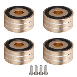 4pcs SP4010 Speaker Isolation Spike Stand Foot 40x20mm / 1.57x0.78in Speaker Spikes for DAC Amplifier Recorder MeterGold